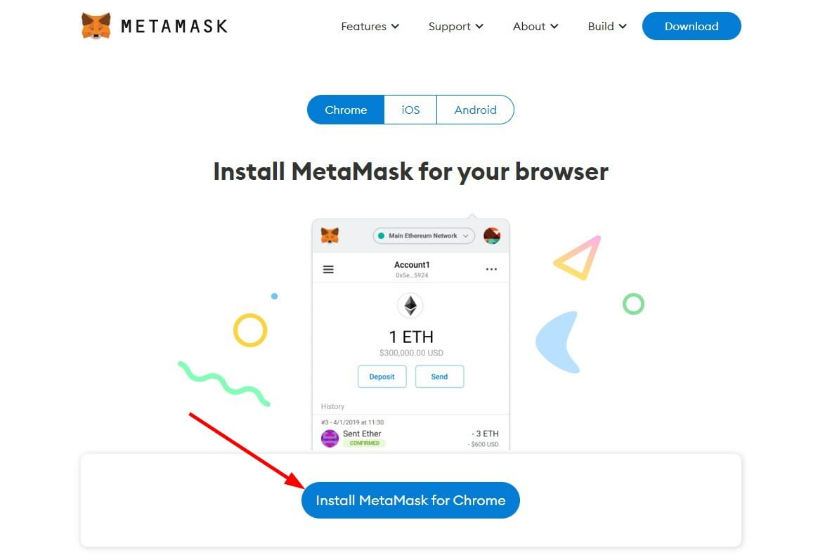 metamask not working install