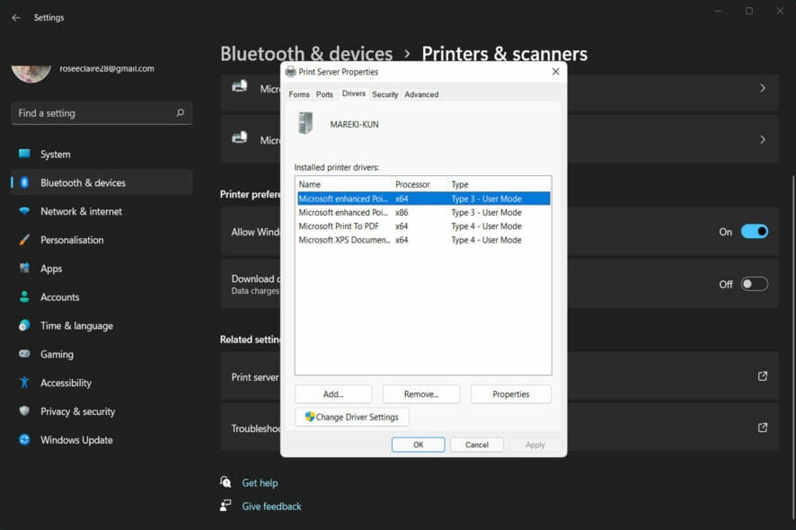 printers windows 11 not detecting canon printer