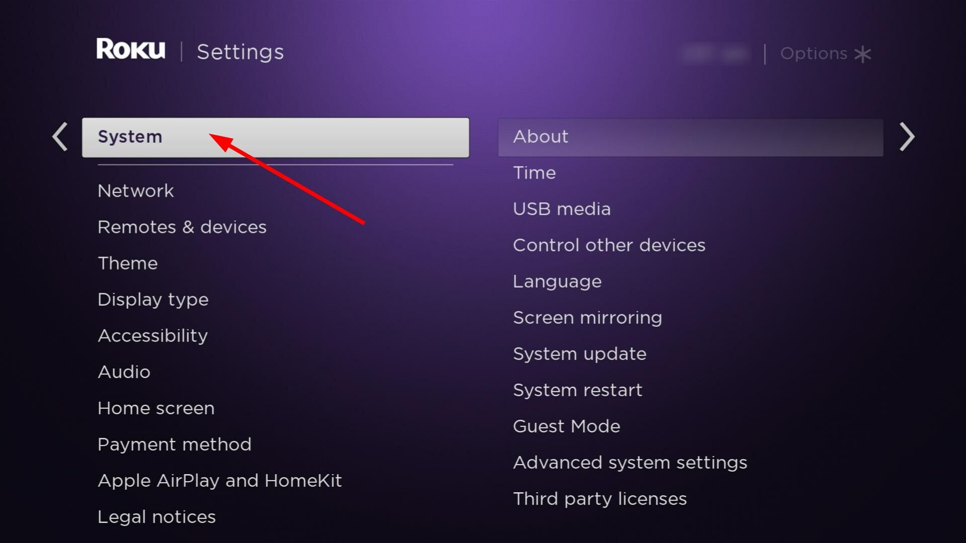 roku connected to W-fi but not working system