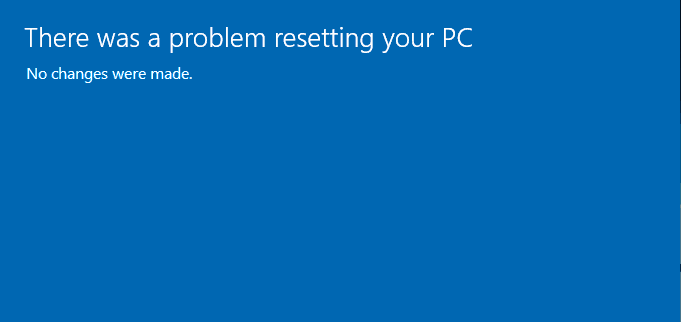 how to reformat windows 10 issue with resetting pc