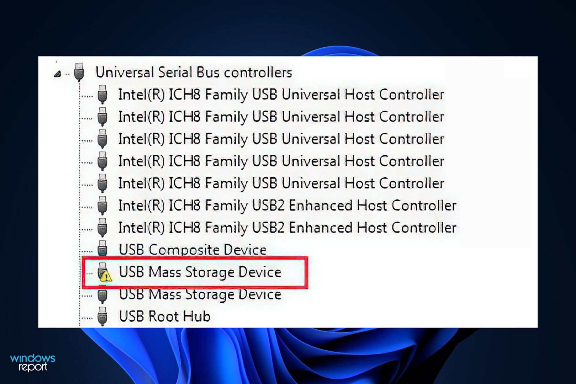 usb-storage usb mass storage device driver windows 11
