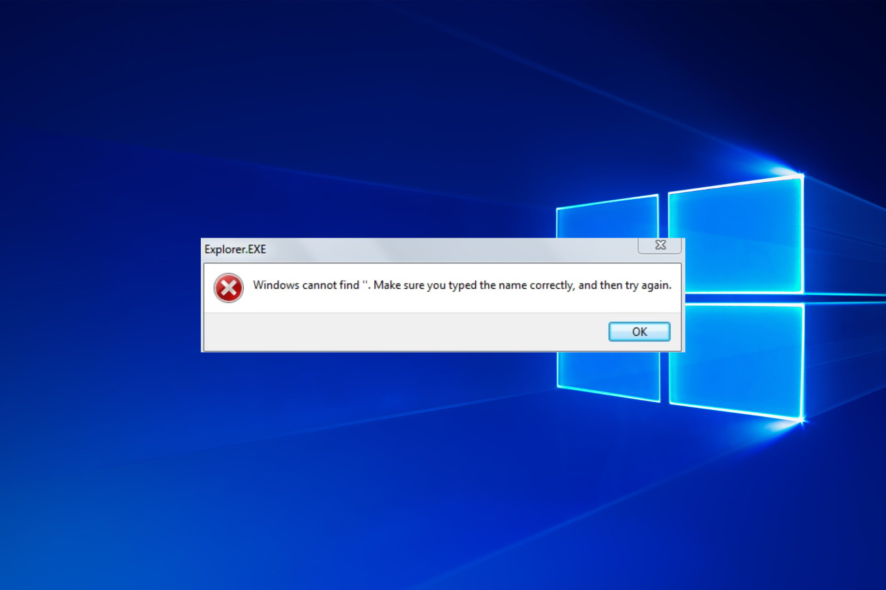 windows-cannot-find windows cannot find make sure you typed the name correctly and then try again
