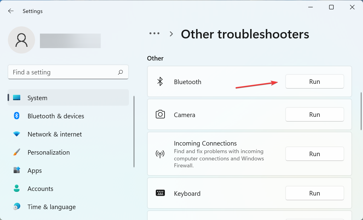 Bluetooth troubleshooter to fix bluetooth missing in device manager windows 11