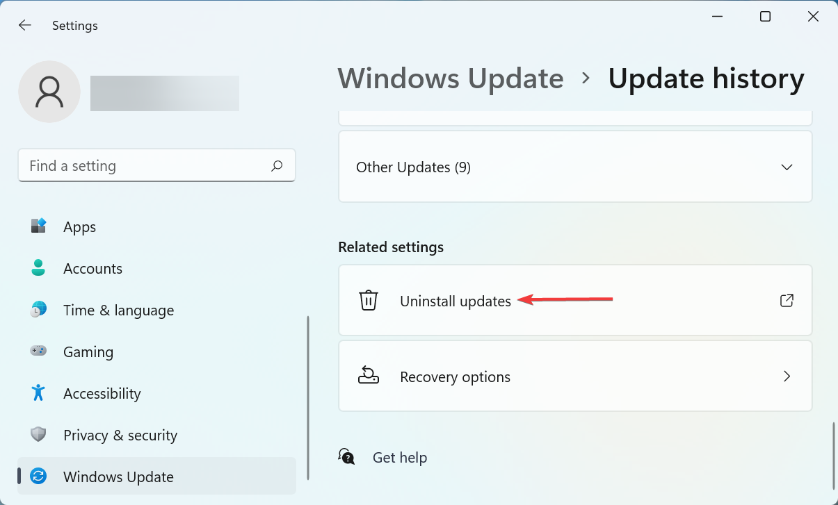 Uninstall updates to fix bitlocker error windows 11