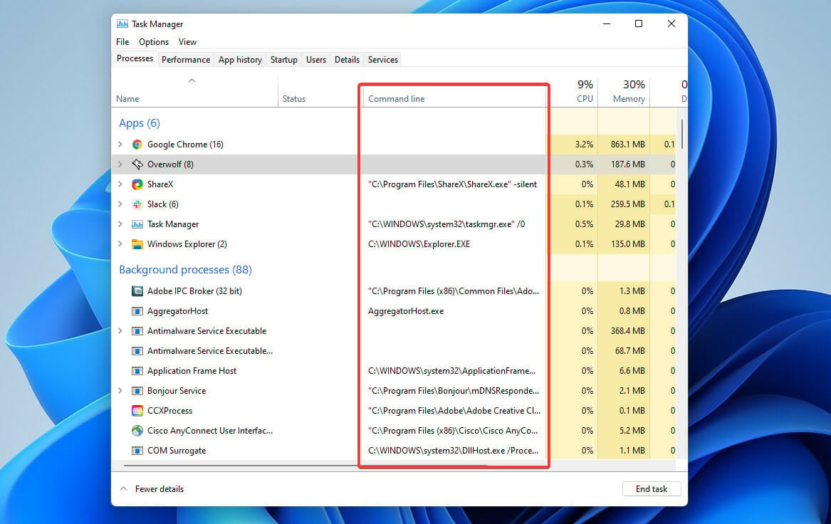 Command Line in Task manager to fix RAVCpl64.exe system error in Windows