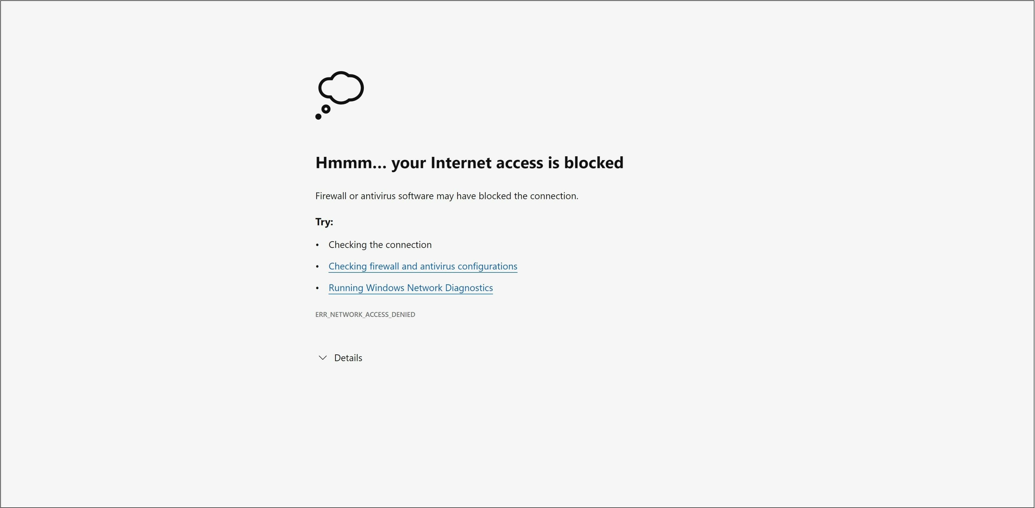 Co mám dělat, když je internet blokován na mém notebooku?