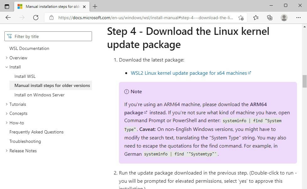 Linux kernel package