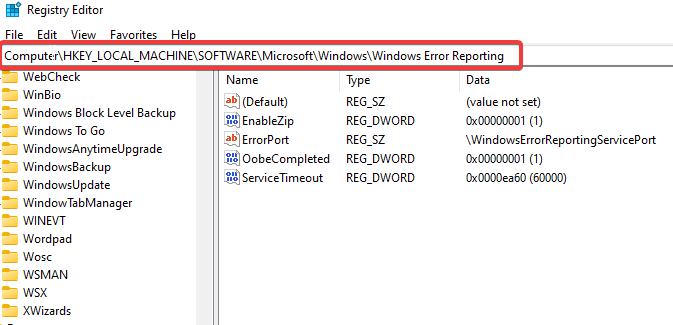 windows 11 error reporting