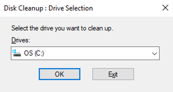 Select drive C