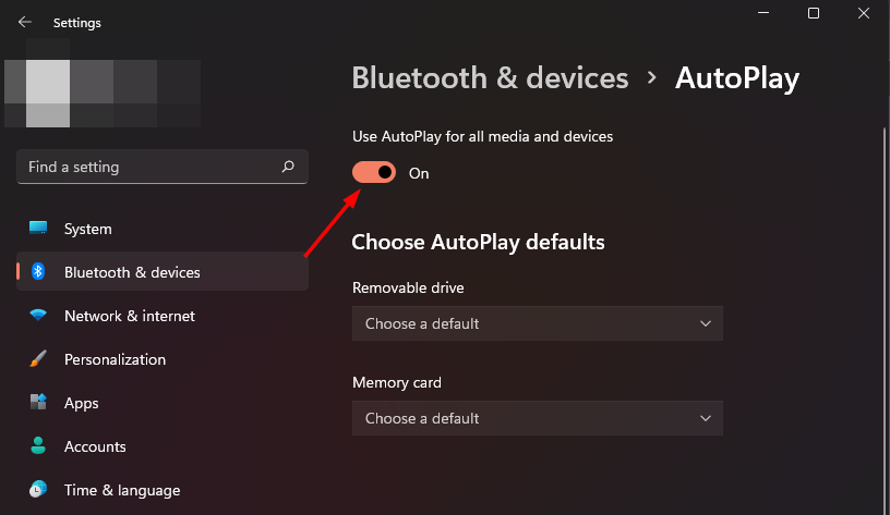 Autoplay not working Windows 11 toggle autoplay