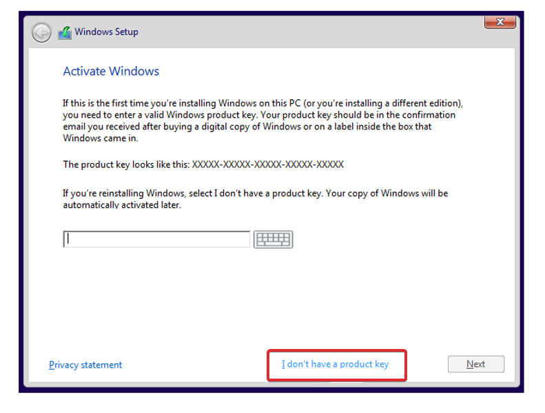activate-windows-key-product windows 11 setup without microsoft account