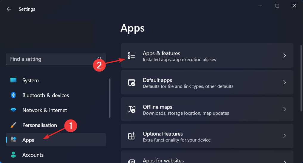 apps-features-section uninstall wsl windows 11