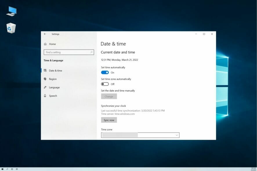 How to change the time and date on Windows
