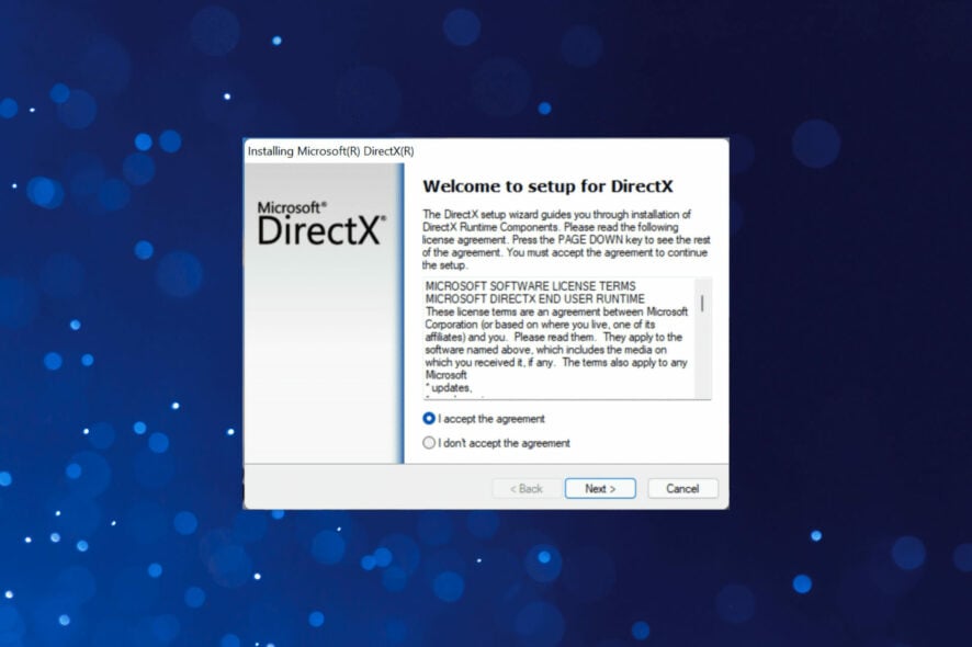Download DirectX 12 in Windows 11