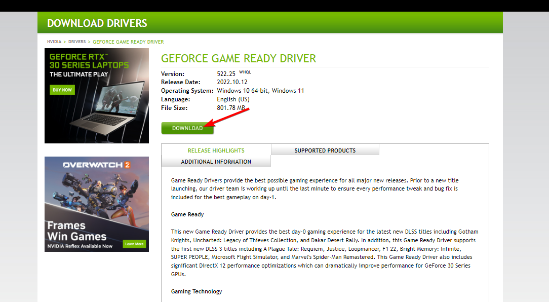 download-driver nvidia graphics card not detected windows 10 