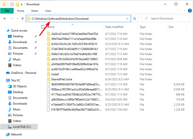 download-files potential windows update database error detected