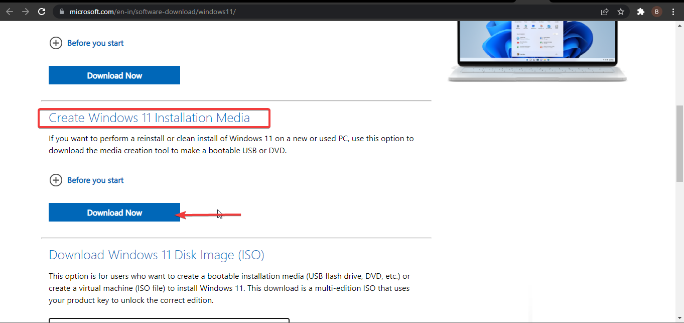 download media tools windows 11 license review error