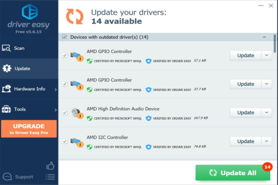 drivereasy windows 11 driver updater