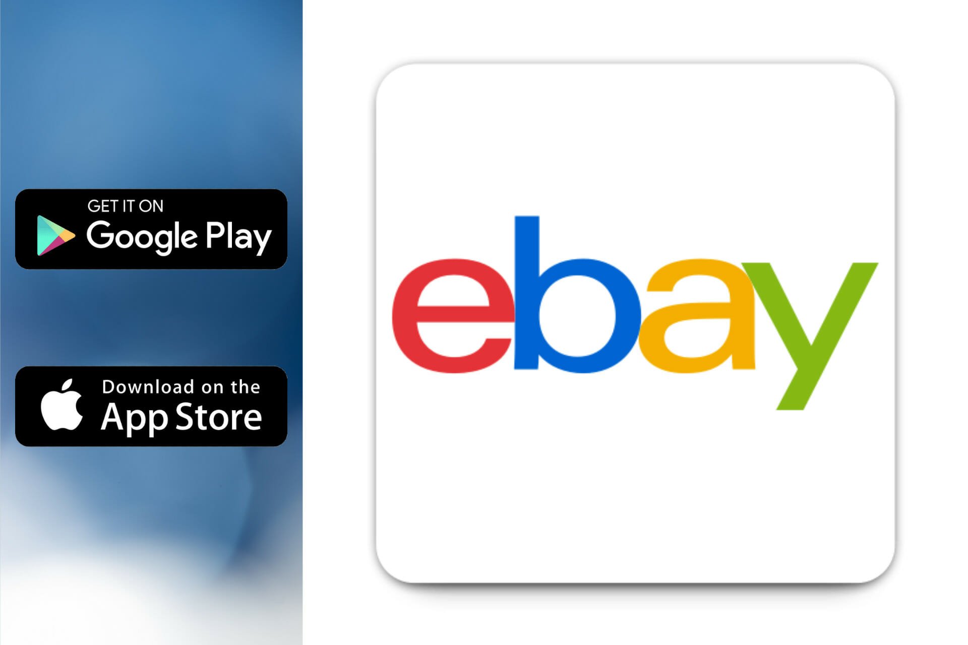 Official eBay app available on Google Play and the App Store.