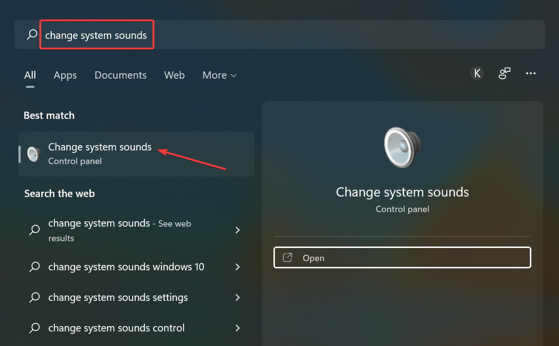 Change system sounds