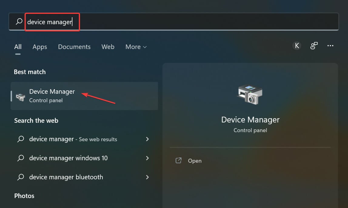 Device Manager to fix sd card not recognized windows 11