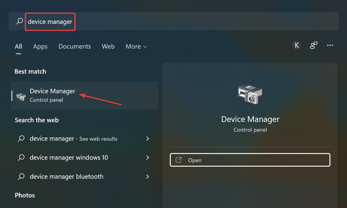Device Manager to fix Airpods low volume in Windows 11