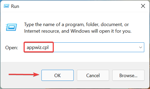 appwiz.cpl to fix itunes not opening windows 11