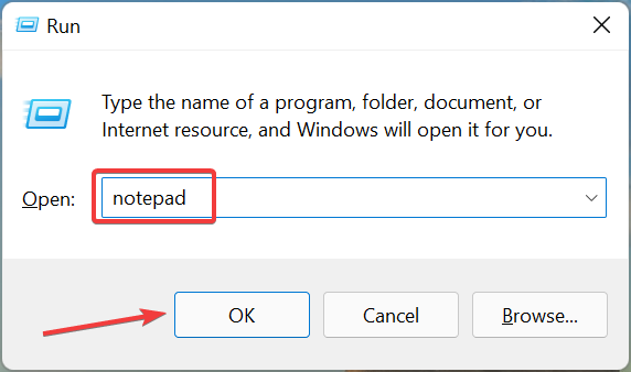 Launch Notepad to windows 11 error prank