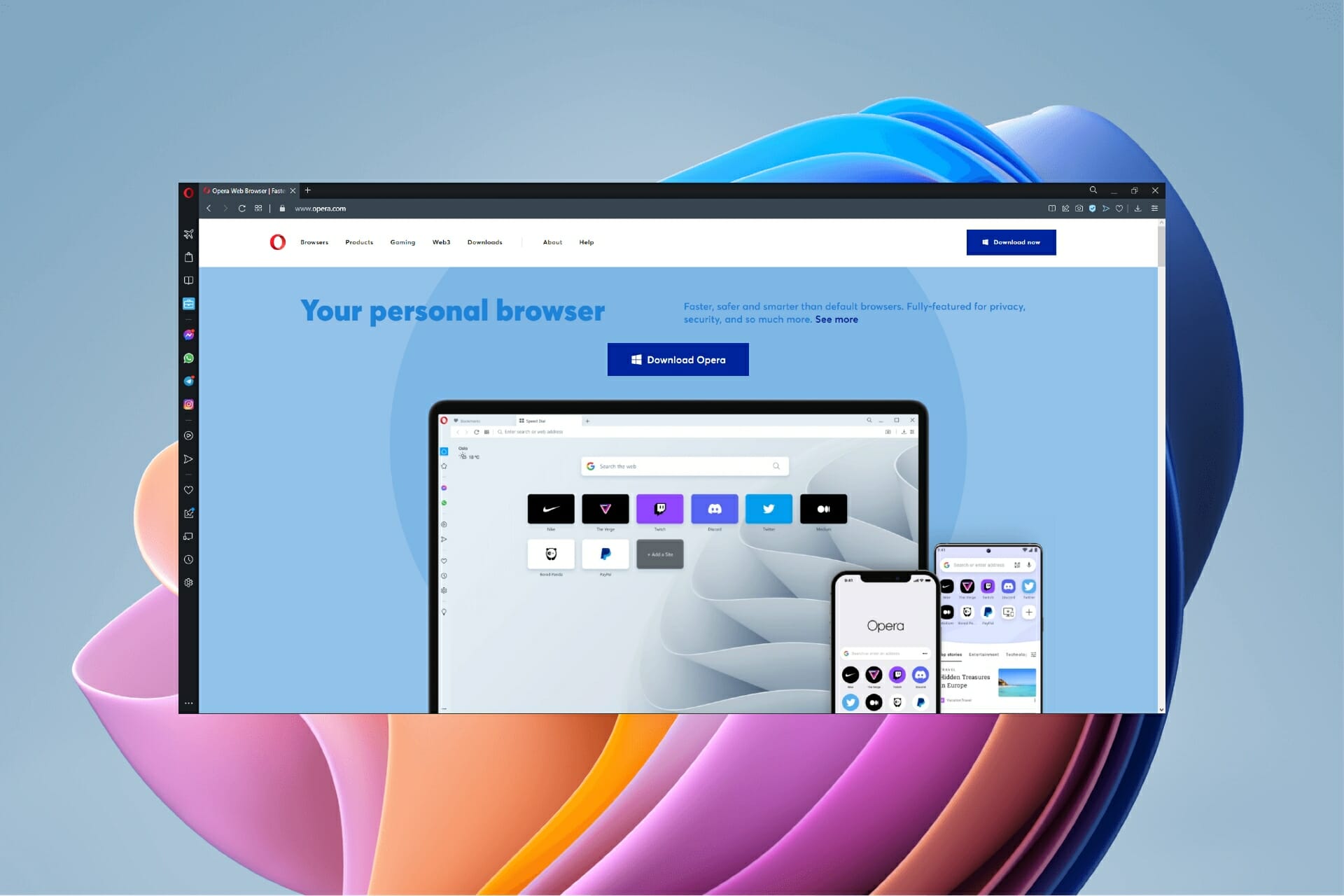 Feature image download and install opera windows 11