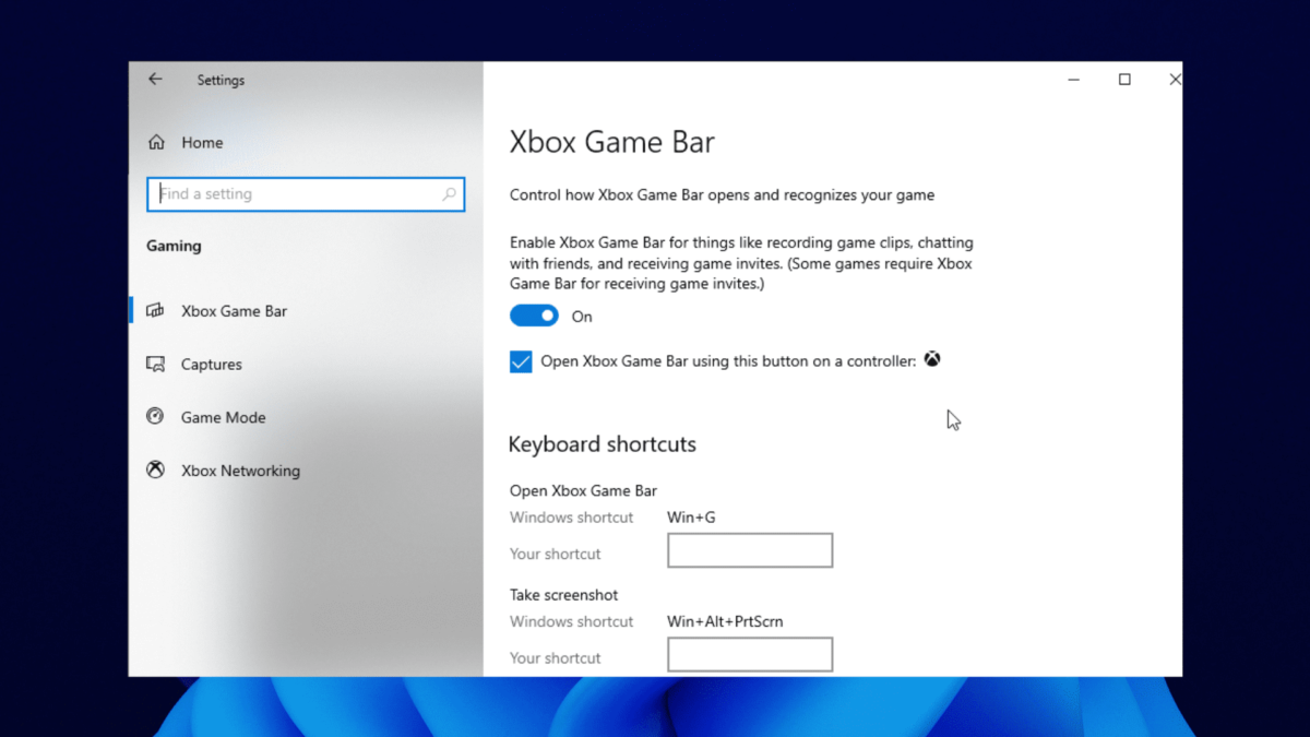 Xbox Game Bar là một trong những tính năng quan trọng của hệ thống Xbox, giúp bạn quản lý và chơi game một cách hiệu quả. Nếu bạn đang mắc phải lỗi không hoạt động, đừng lo lắng. Hãy xem ngay hình ảnh liên quan để sửa chữa và trở lại với trò chơi yêu thích của mình trong thời gian ngắn nhất.