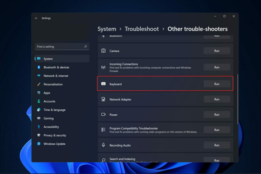 keyboard-troubleshooter windows key not working windows 11