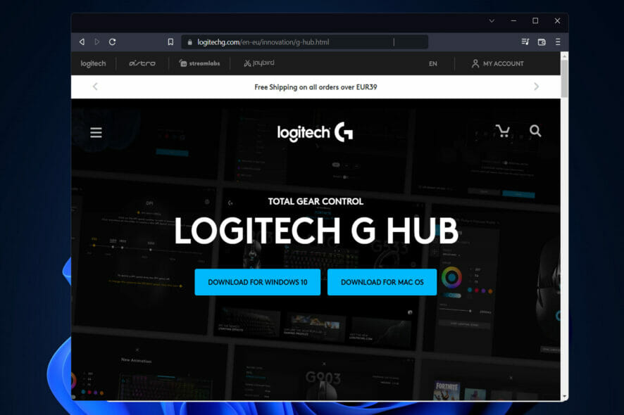 for windows download Logitech G HUB 2023.9.3951.0