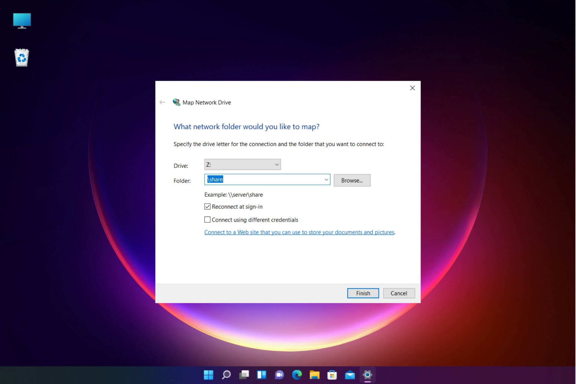 How to map network drives over VPN on Windows