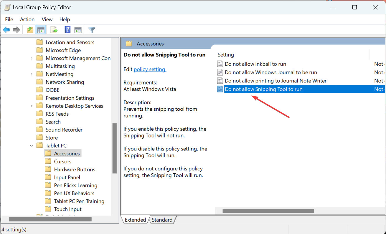 modify to fix windows 11 snipping tool missing