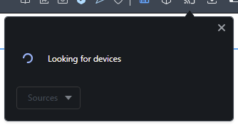 Select Chromecast from the list of devices.