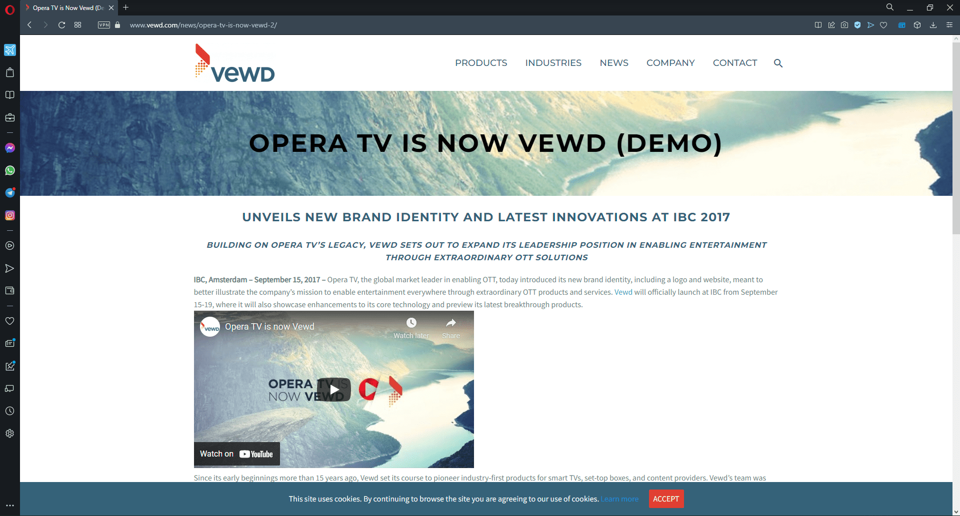 Opera TV became Vewd.