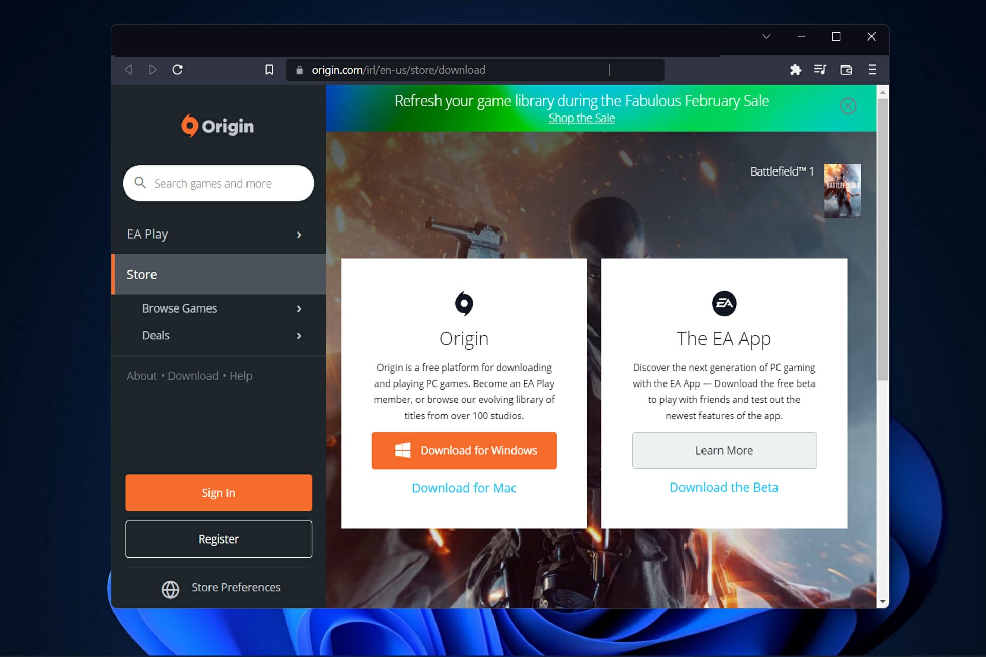 origin gaming download