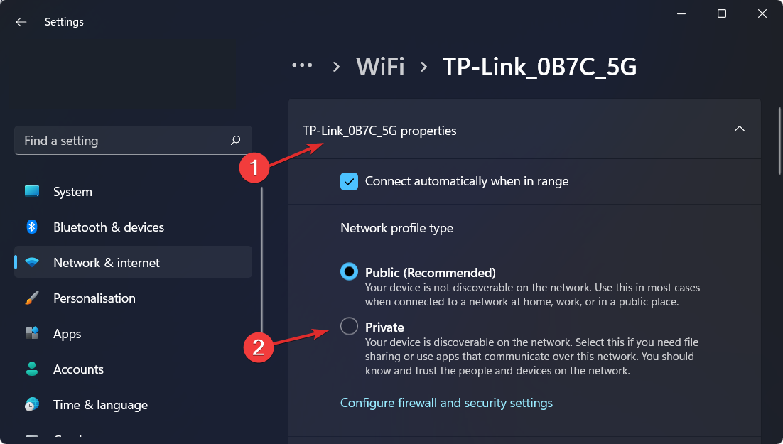 private-type how to turn on network discovery windows 11