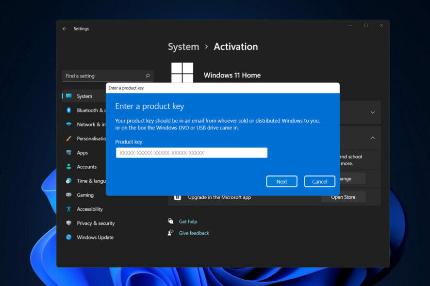 product-key windows 11 setup failed to validate product key