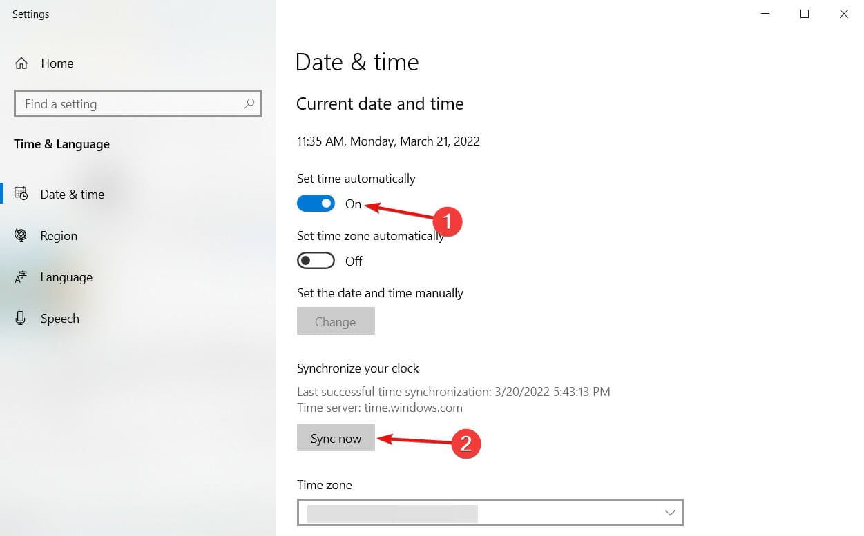 how to change time on windows 10 automatically
