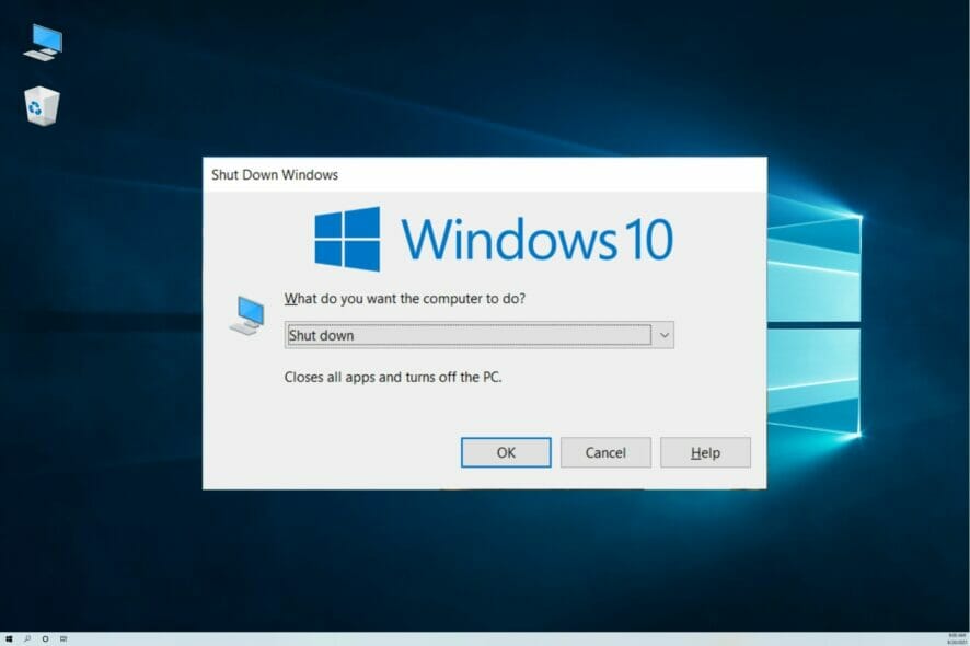 How to shut down Windows 10 without the Start menu