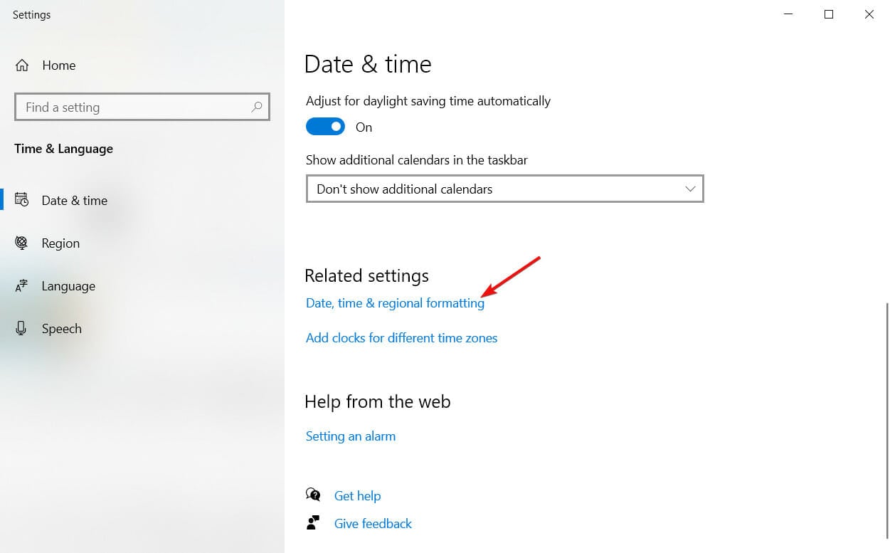 how to change time on windows 10 related settings