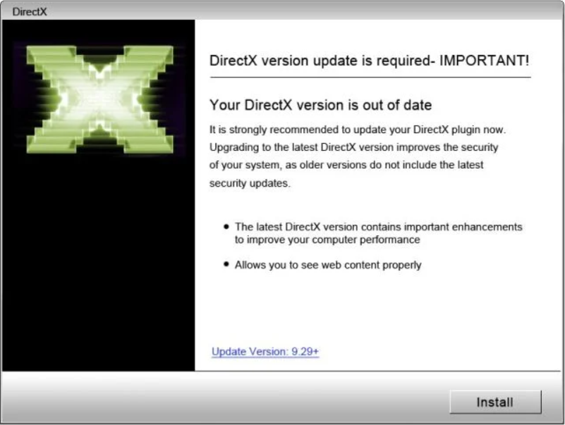 update directX