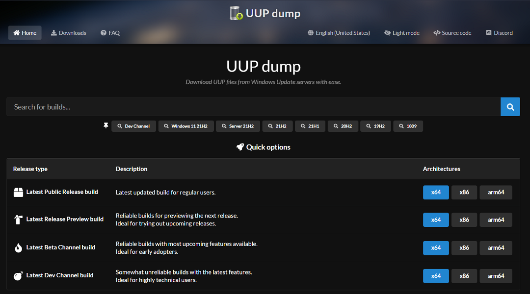 uupdump download windows 11 iso uup dump