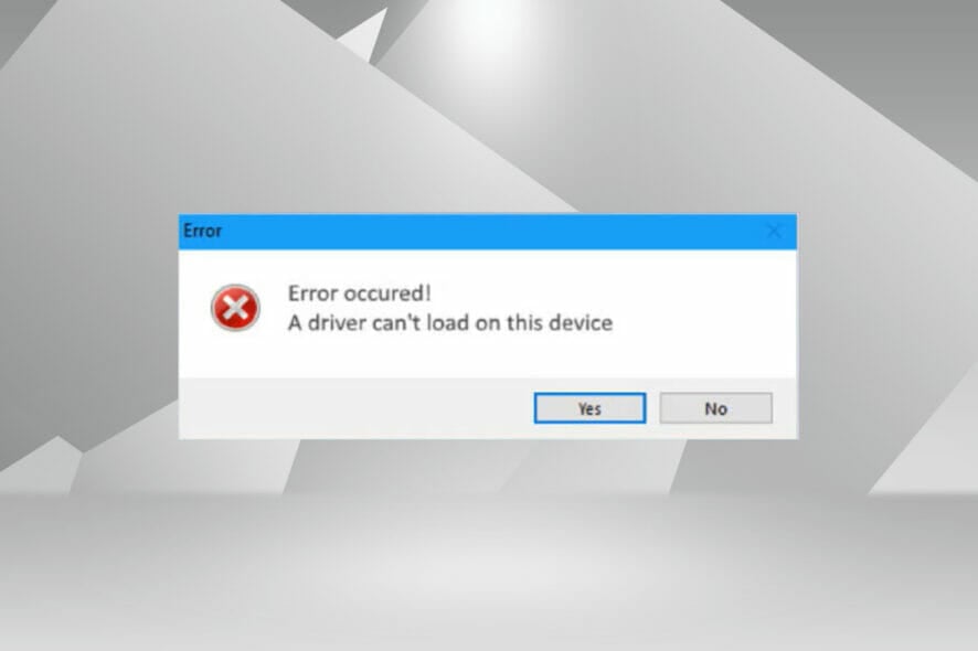 Fix A driver cannot load on this device error in Windows 11