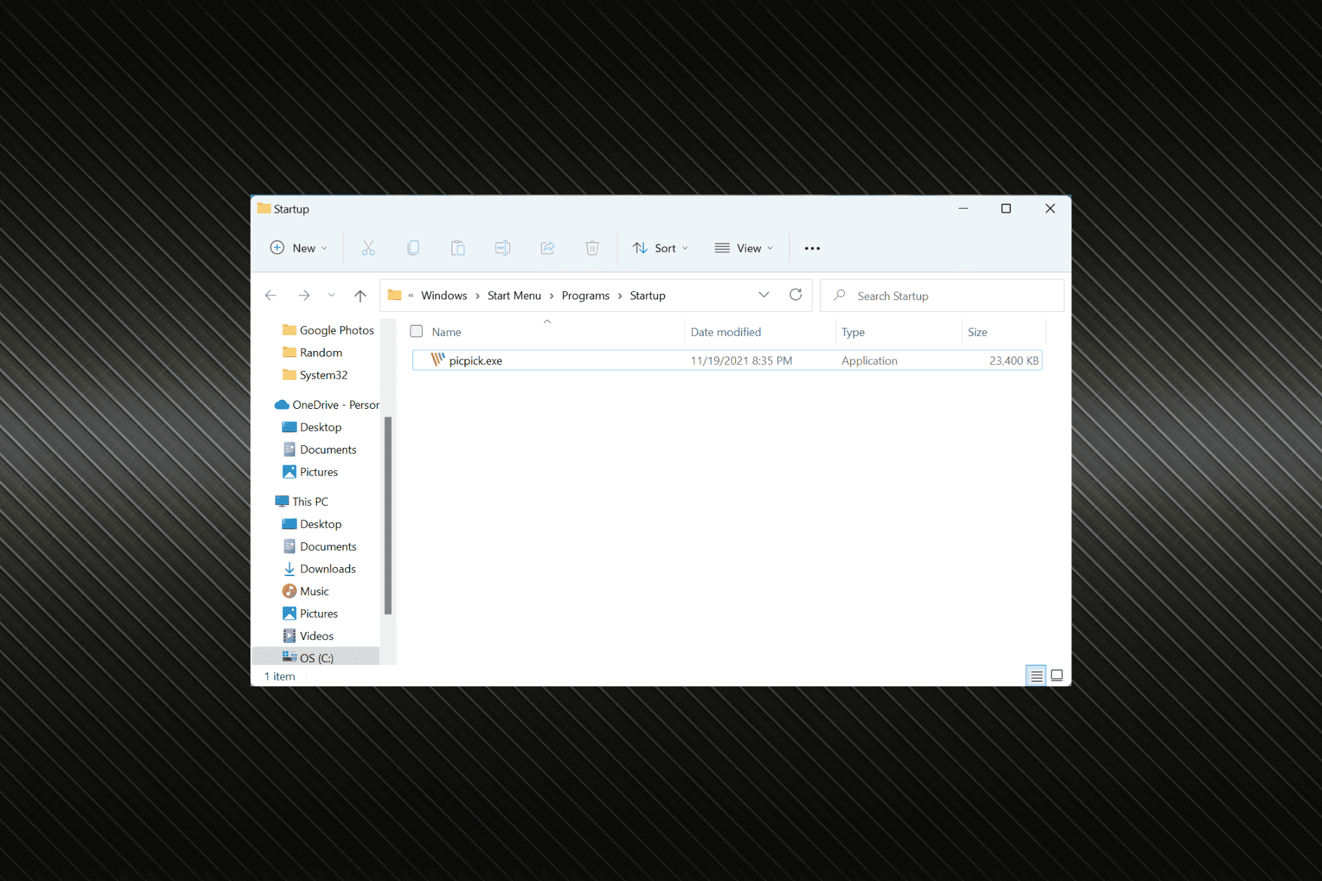 Fix startup folder not working in Windows 11