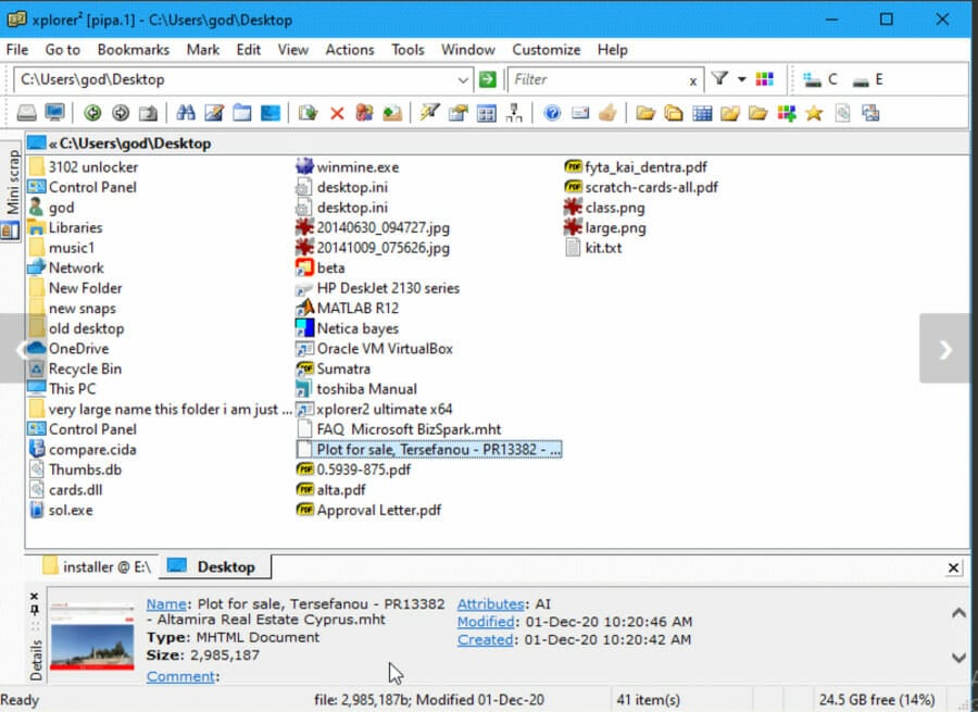 xplorer best windows 11 file manager