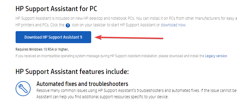 hp support assistant important action needed