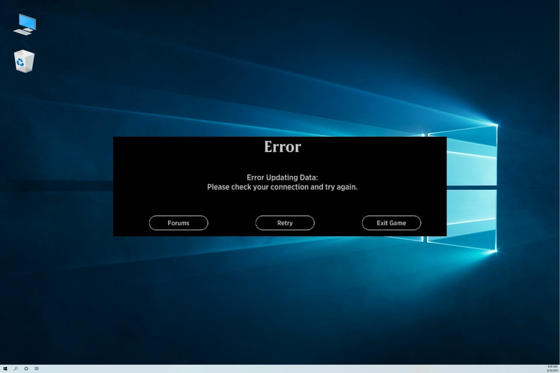 How to fix MTG Arena error updating data