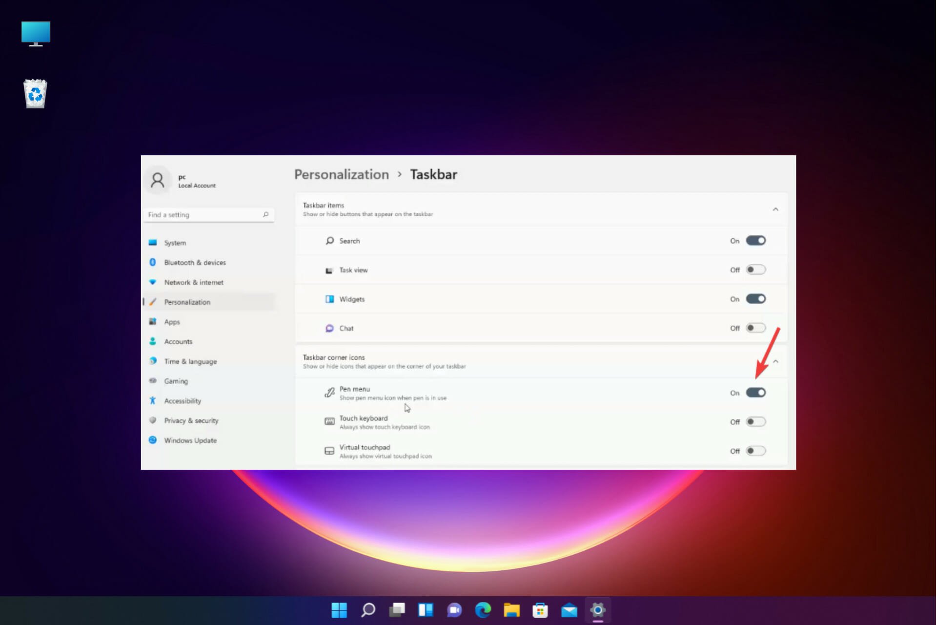 What to do if Pen menu not showing in Windows 11